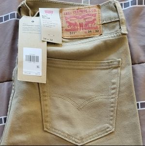 New Levi's 511 Slim Jeans 34x32